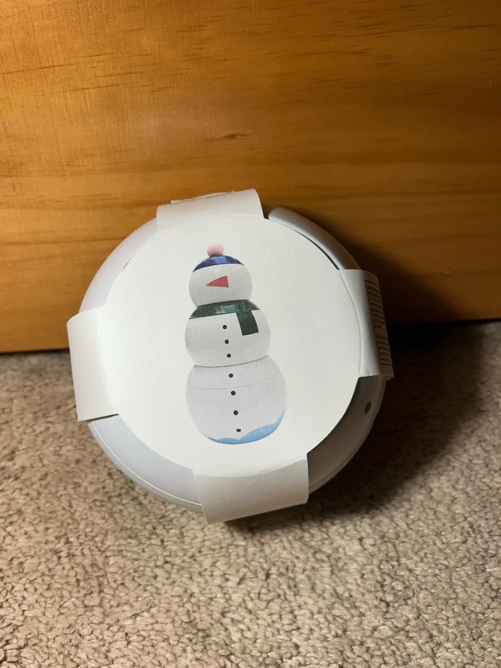 Ikea Snowman Tin Christmas Decor